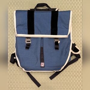 RARE Chrome Industries Orlov Roll Top Backpack Blue Made in USA